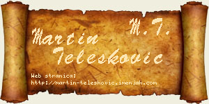 Martin Telesković vizit kartica
